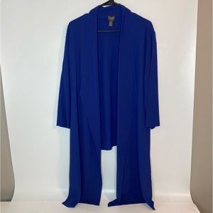 Chicos Travelers Open Drape Cardigan Size L 12-14